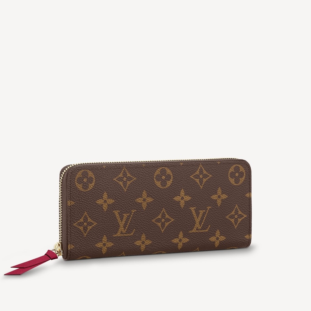 Louis Vuitton Monogram Clemence Wallet in Fuscia